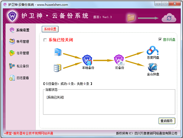 护卫神云备份系统