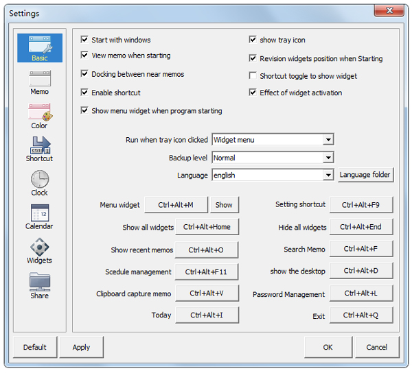 多功能桌面小工具(SMemo)
