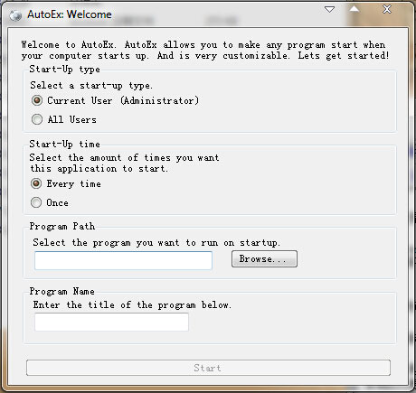 设置系统启动时运行指定程序(AutoEX)