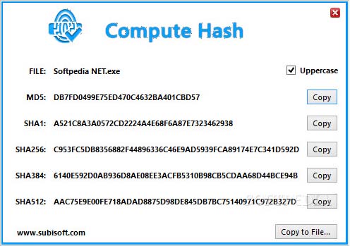 哈希值计算器(ComputeHash)