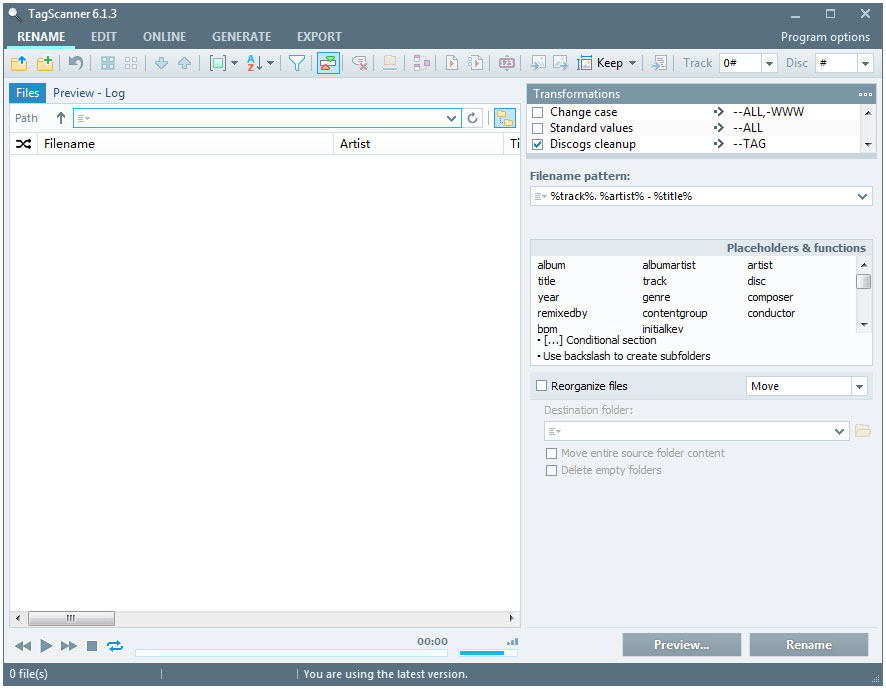 TagScanner(MP3标签批量更名)
