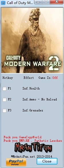 使命召唤6现代战争2修改器