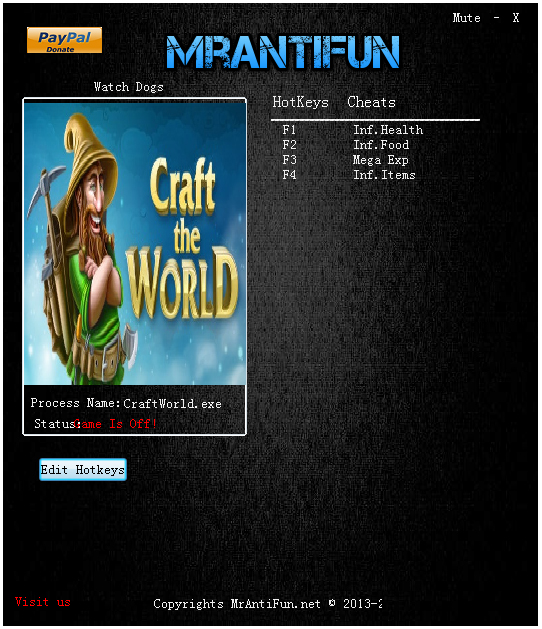 打造世界四项修改器