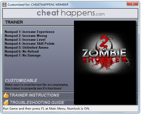 僵尸枪手2七项修改器