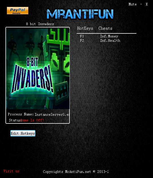 8位侵略者两项修改器