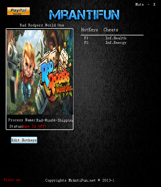 拉德罗杰斯世界生命能量修改器