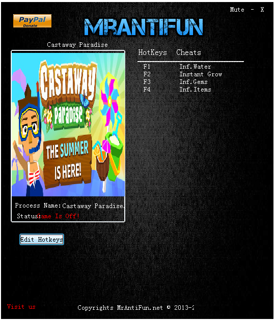 漂流者天堂完全版修改器