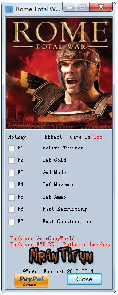 罗马全面战争六项修改器