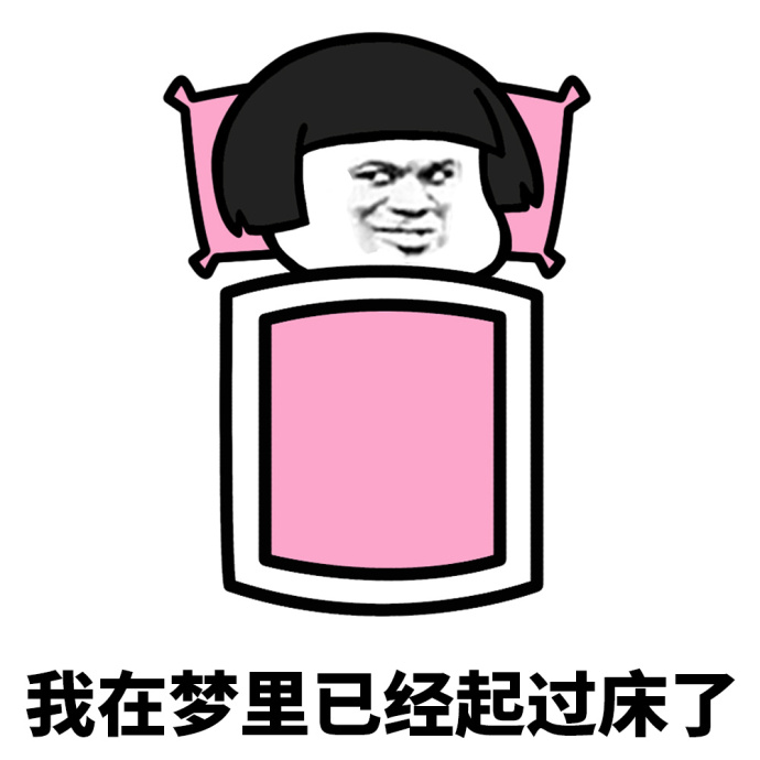 我的字典里没有起床这两个字系列表情包