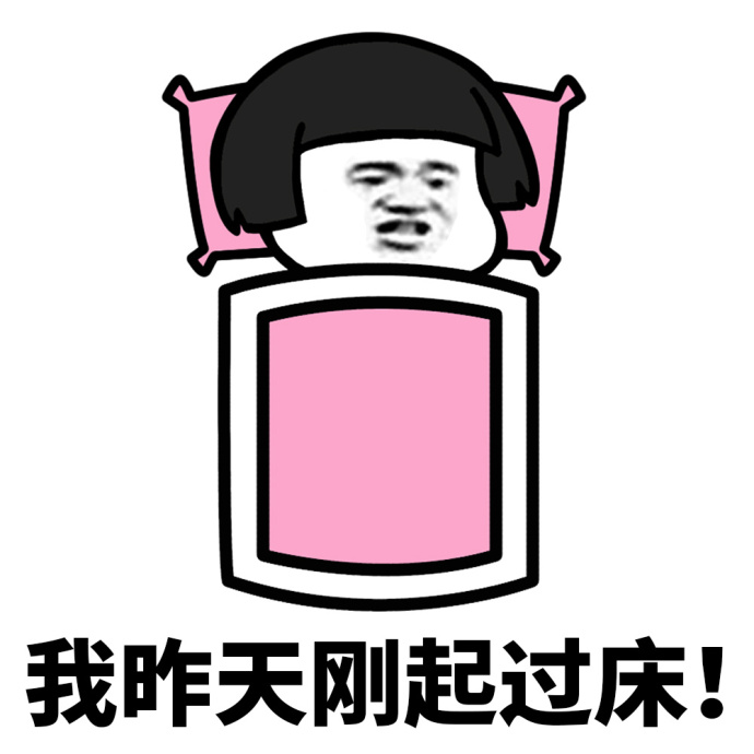 我的字典里没有起床这两个字系列表情包