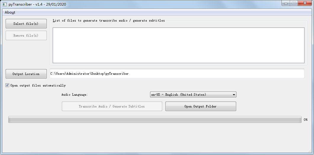 pyTranscriber(影片语音转字幕工具)