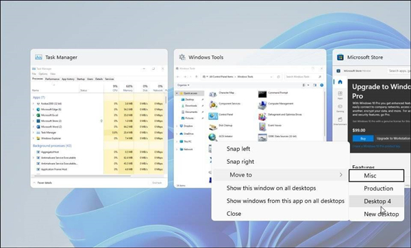 Win11如何使用虚拟桌面?Win11使用虚拟桌面的方法
