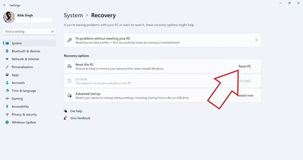 如何在不丢失文件的情况下快速重置Win11?