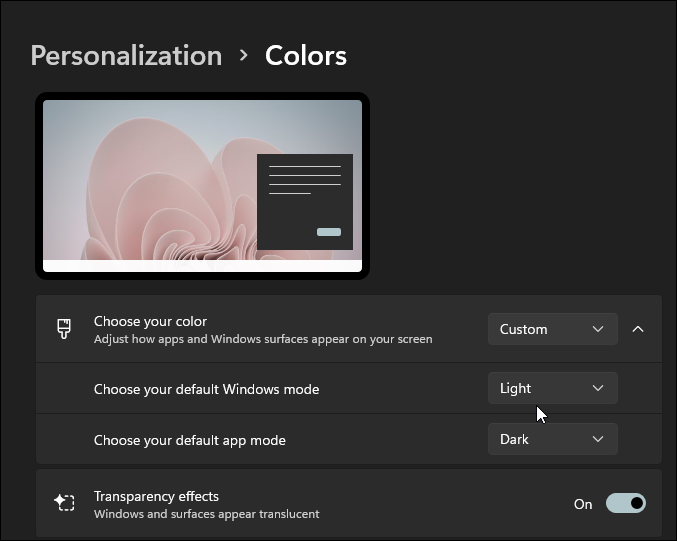 Win11系统黑暗模式怎么设置?