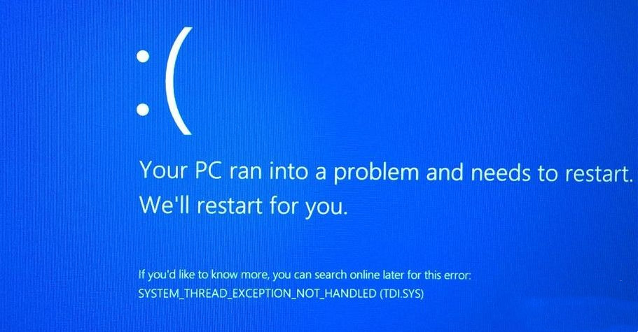 更新Win10 21H1补丁KB5003637出现System Thread Exception Not Handled错误怎么办?