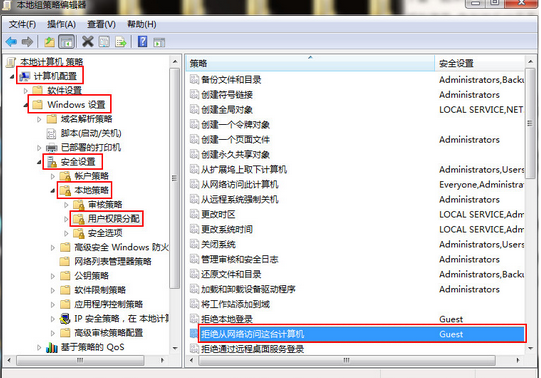 win7系统提示没有权限访问共享怎么办?