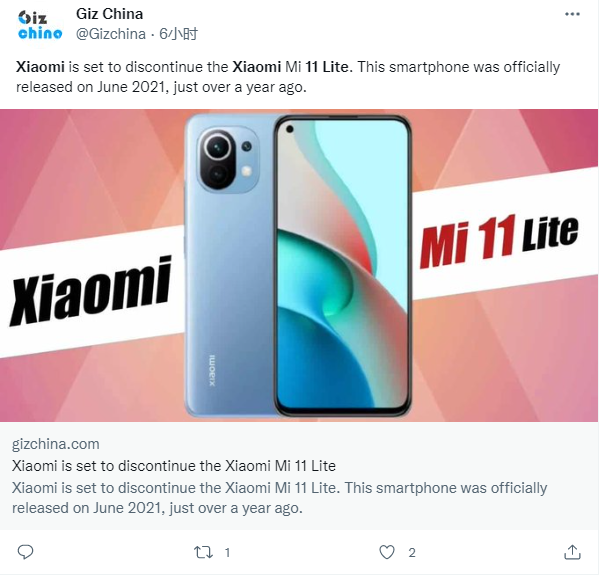 小米 12 Lite 手机即将登陆印度,小米 11 Lite 面临下架