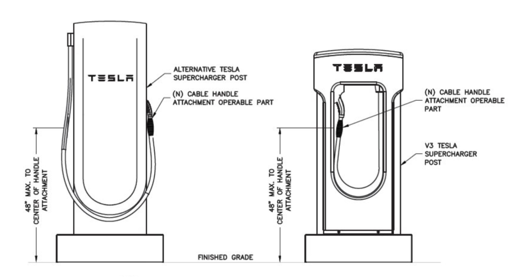 特斯拉 V4 超充桩设计图曝光,有望今年四季度部署