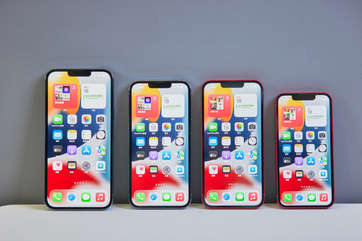 iPhone 13 / Pro 销量强劲， 苹果智能手机在中国市场份额扩大
