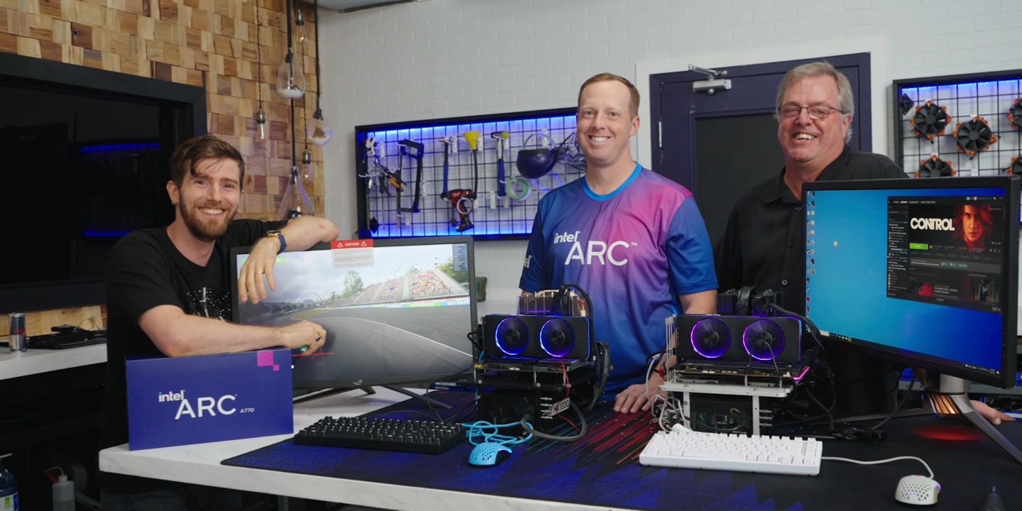 英特尔展示锐炫 A770 旗舰桌面显卡,公布游戏优化情况