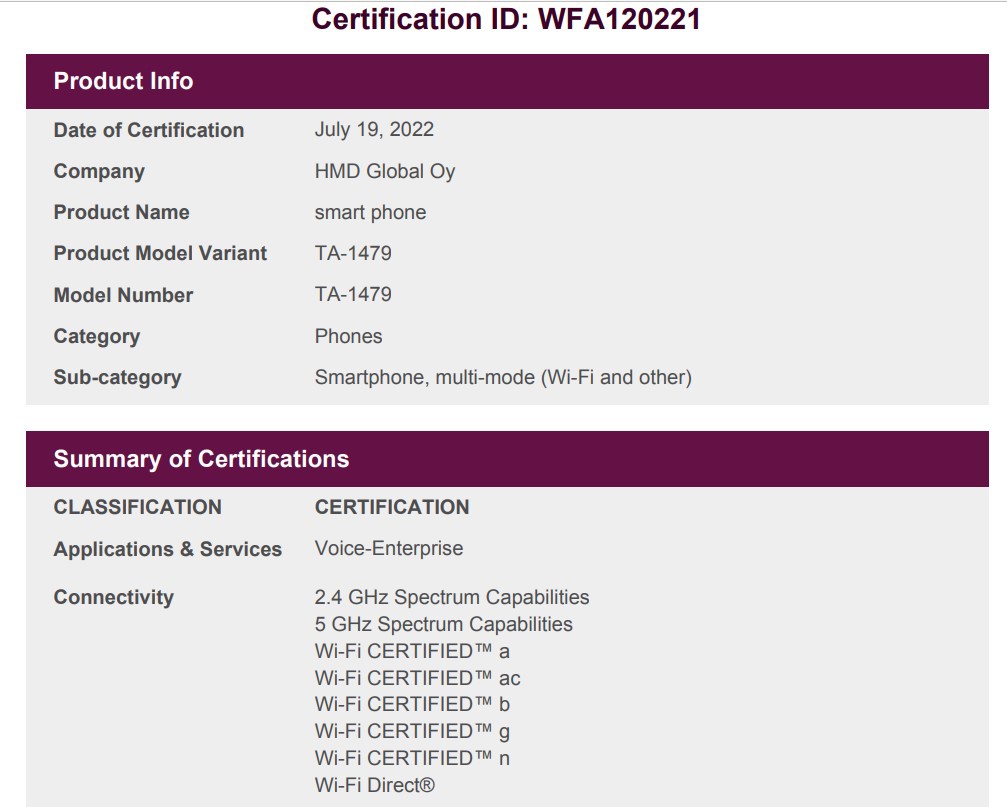 诺基亚新款智能手机通过 Wi-Fi 认证,有望在近期发布
