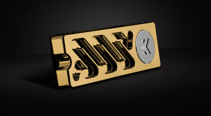 EKWB 推出镀金的 SSD 被动散热器,售价 36.9 美元