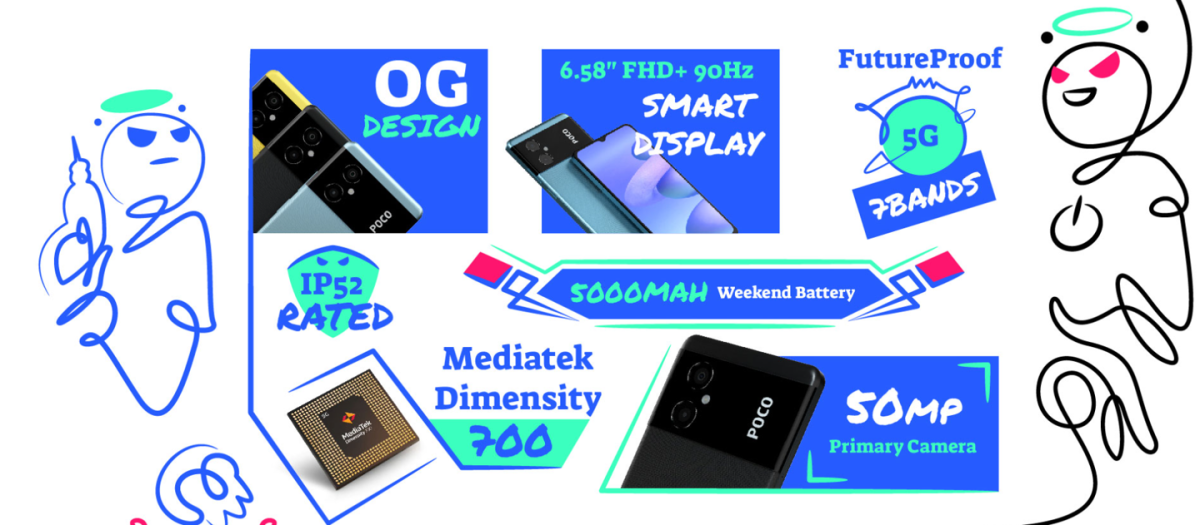 POCO M4 5G 国际版发布,约 1500 元起