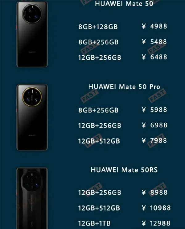 超200万预约 向上捅破天!华为Mate 50全系售价曝光:新机已到店 马上开卖