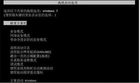 win7旗舰版无法正常启动的解决方法