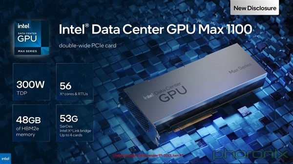 Intel正式发布Max GPU:1000+亿晶体管、600W峰值功耗