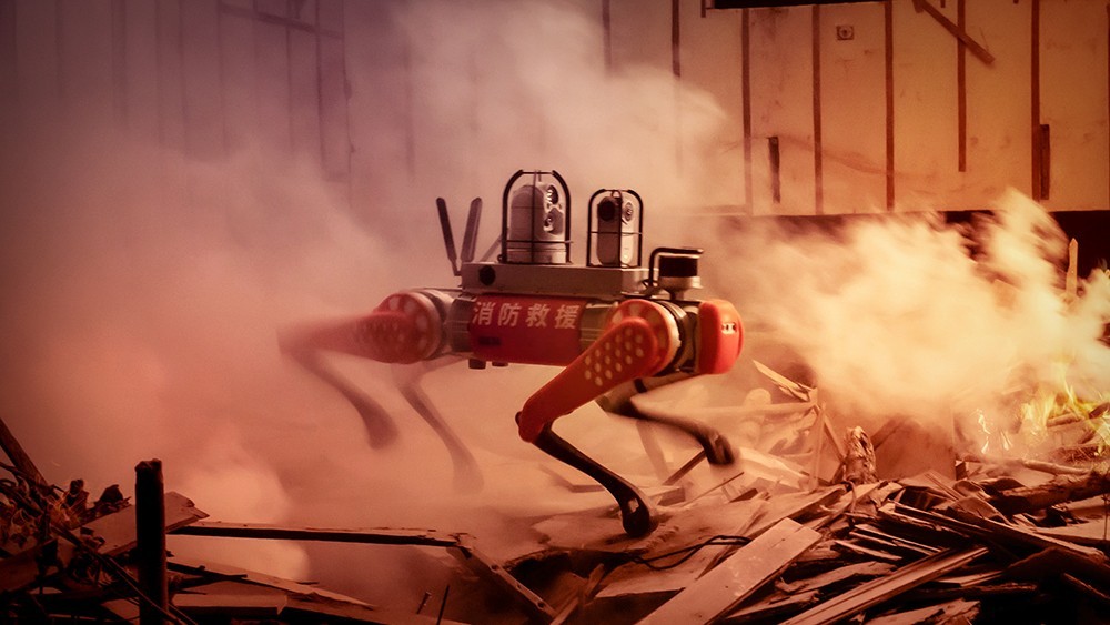 宇树应急救援机器人B1,赋能消防行业