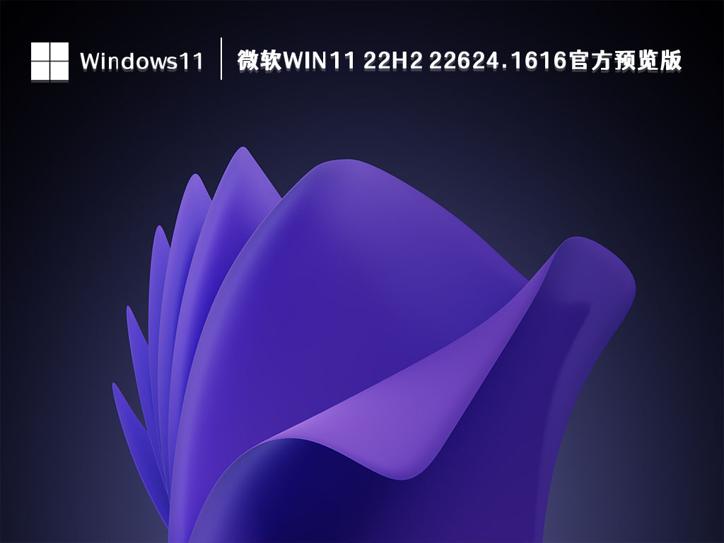 微软Win11 22H2 22624.1616官方预览版4月 V2023