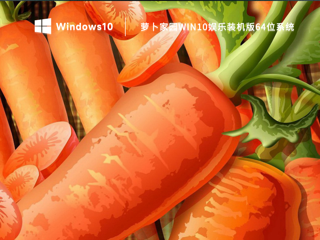 萝卜家园win10娱乐装机版64位系统 V2023