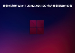 最新纯净版 Win11 23H2 X64 ISO 官方最新驱动办公版V2024