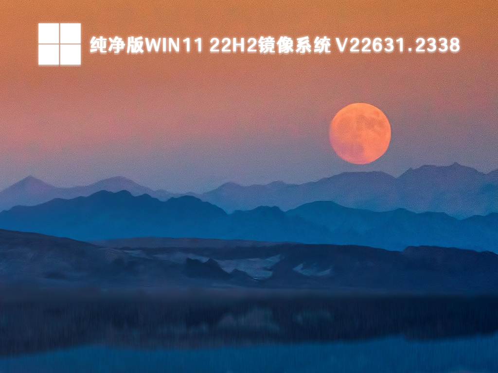 纯净版Win11 22H2镜像系统 V22631.2338