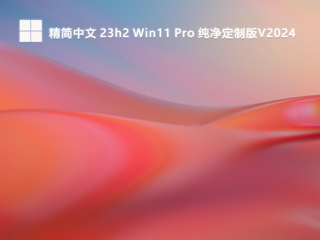 精简中文 23h2 Win11 Pro 纯净定制版V2024